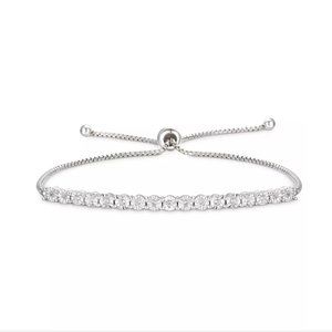 Diamond Bolo Bracelet (1/10 ct. t.w.) in Sterling Silver